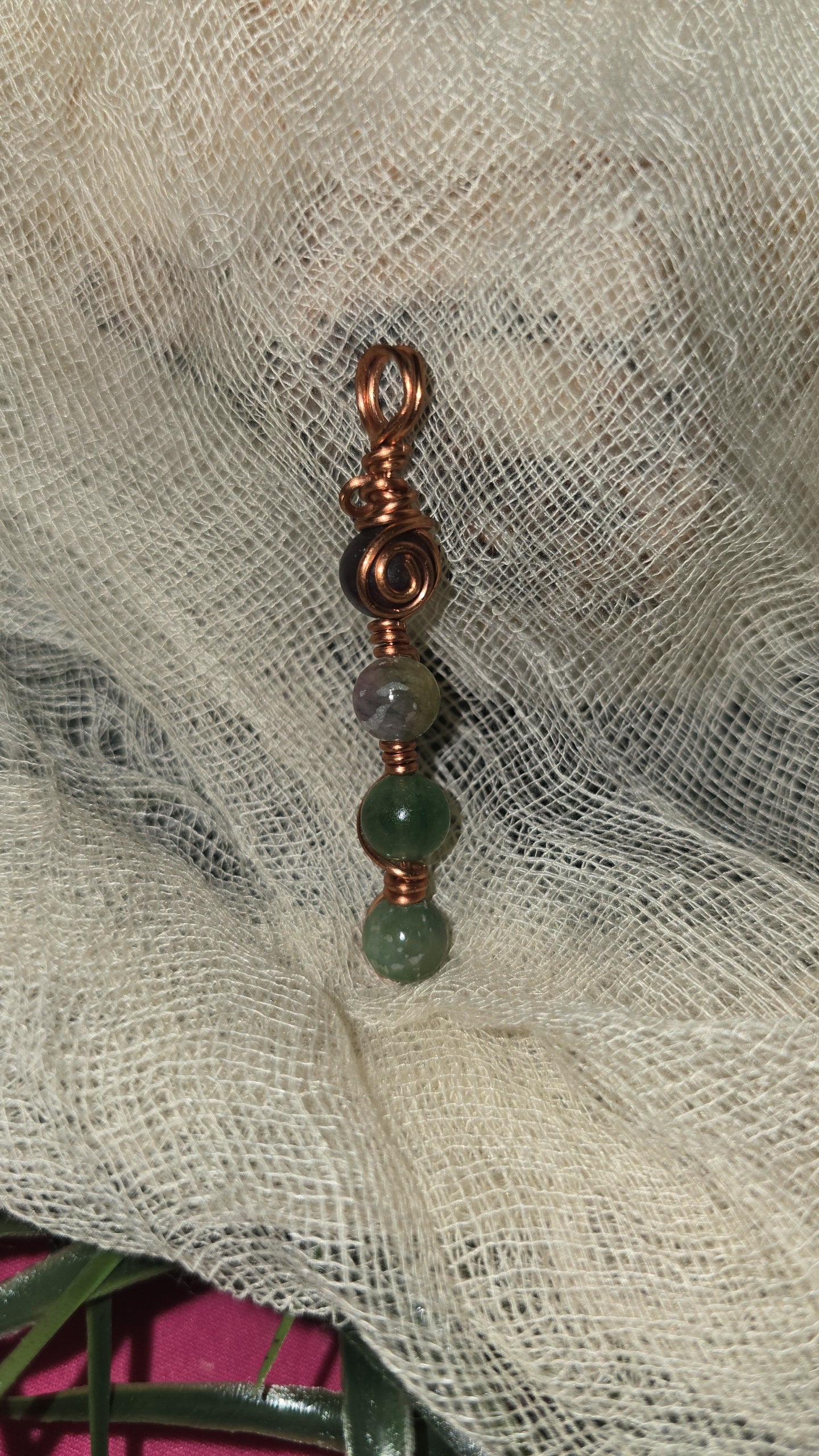 Aurora Glow Pendant – Rainbow Fluorite