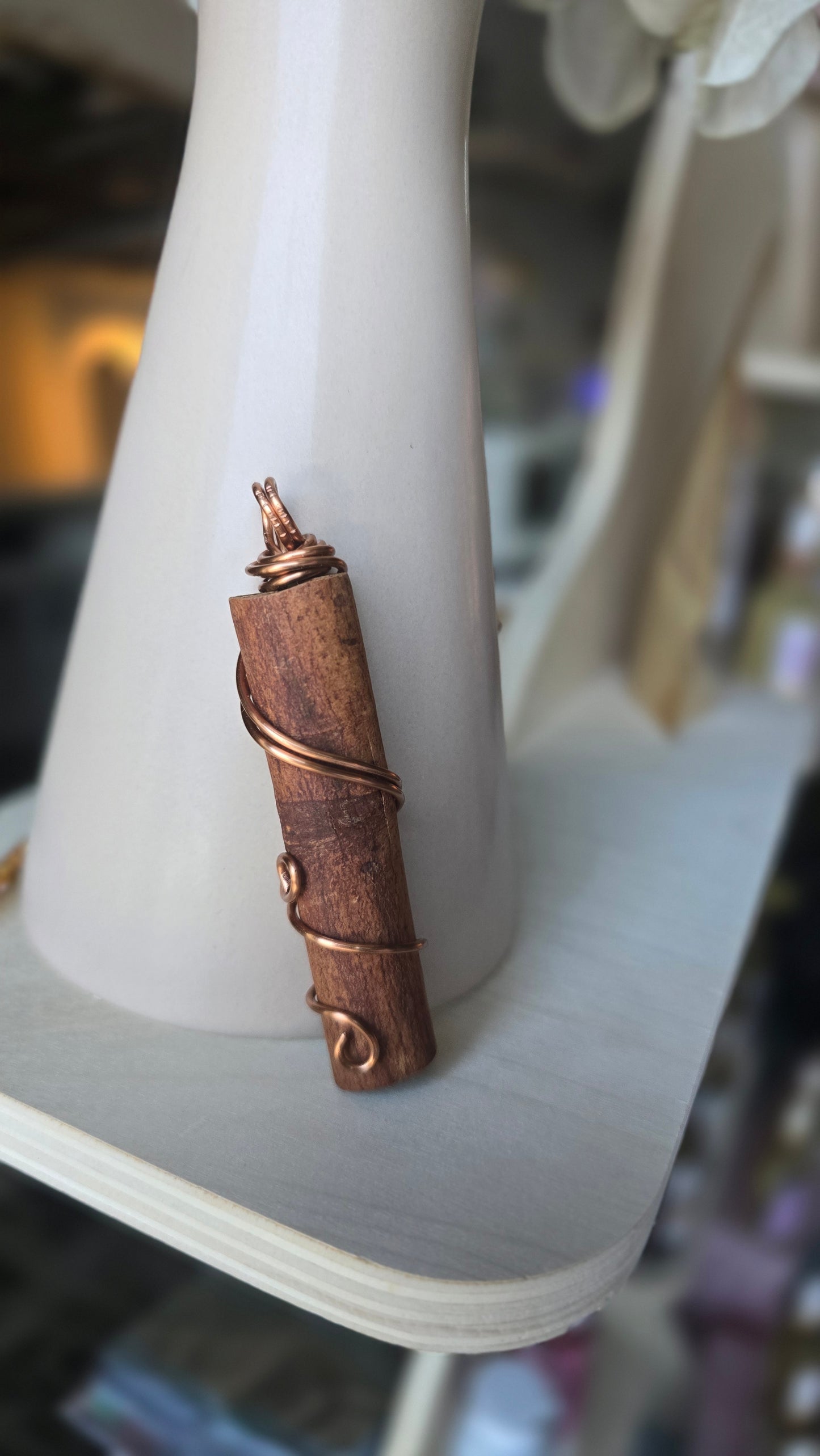 Wrapped in Warmth Cinnamon Stick Pendant