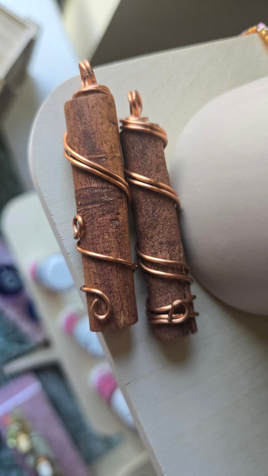 Wrapped in Warmth Cinnamon Stick Pendant